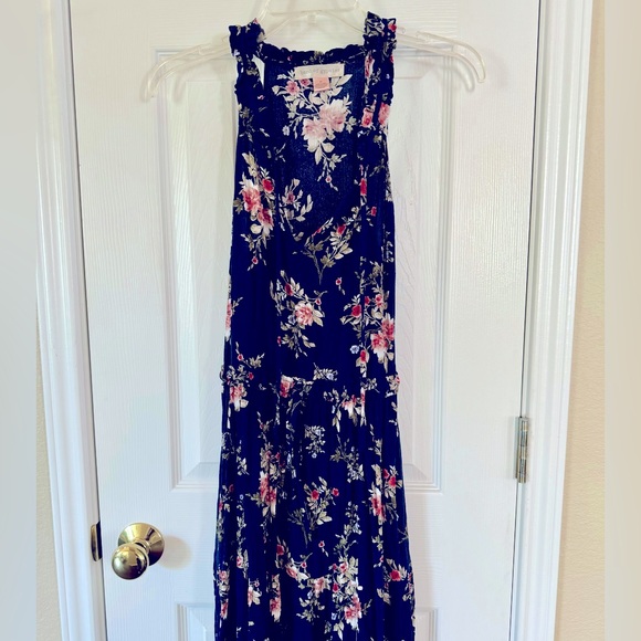 Band of Gypsies Navy Floral Dress - Picture 1 of 4